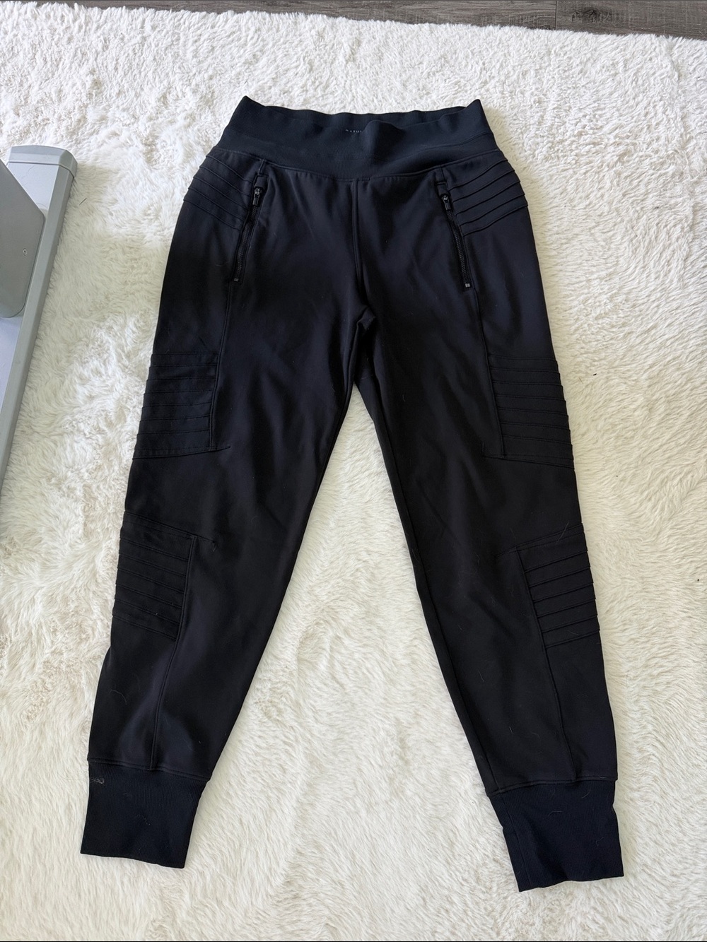 Athleta Black Venice Moto Jogger Waistband